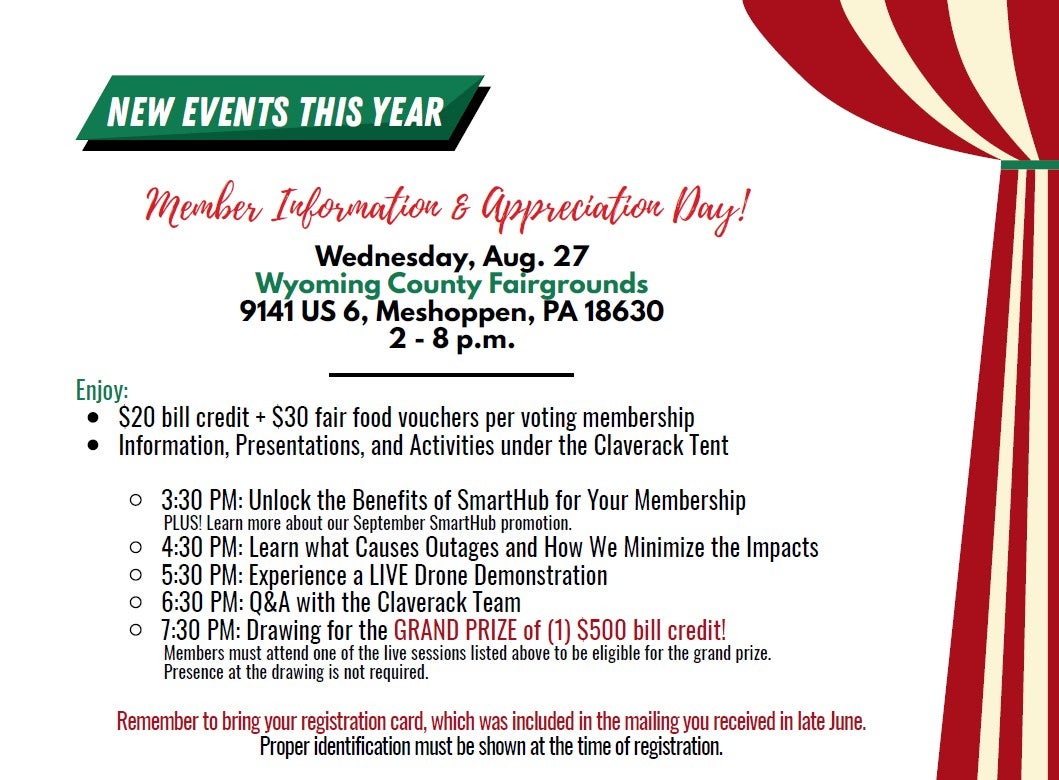 Member Appreciation Event Details